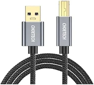 كابل CHOETECH USB A إلى USB B 3 متر - أسود