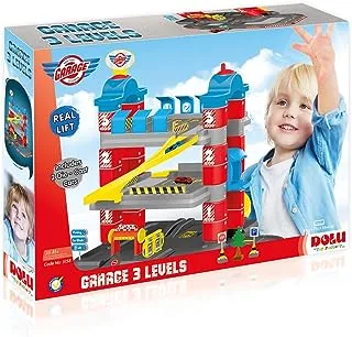 Dolu Garage Playset with 3 Levels - For Ages 3+ Years Old - Multicolored