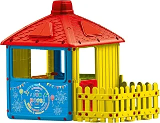 Dolu City Playhouse with Fence (156*104*135 CM) - For Ages 2+ Years Old - Multicolored