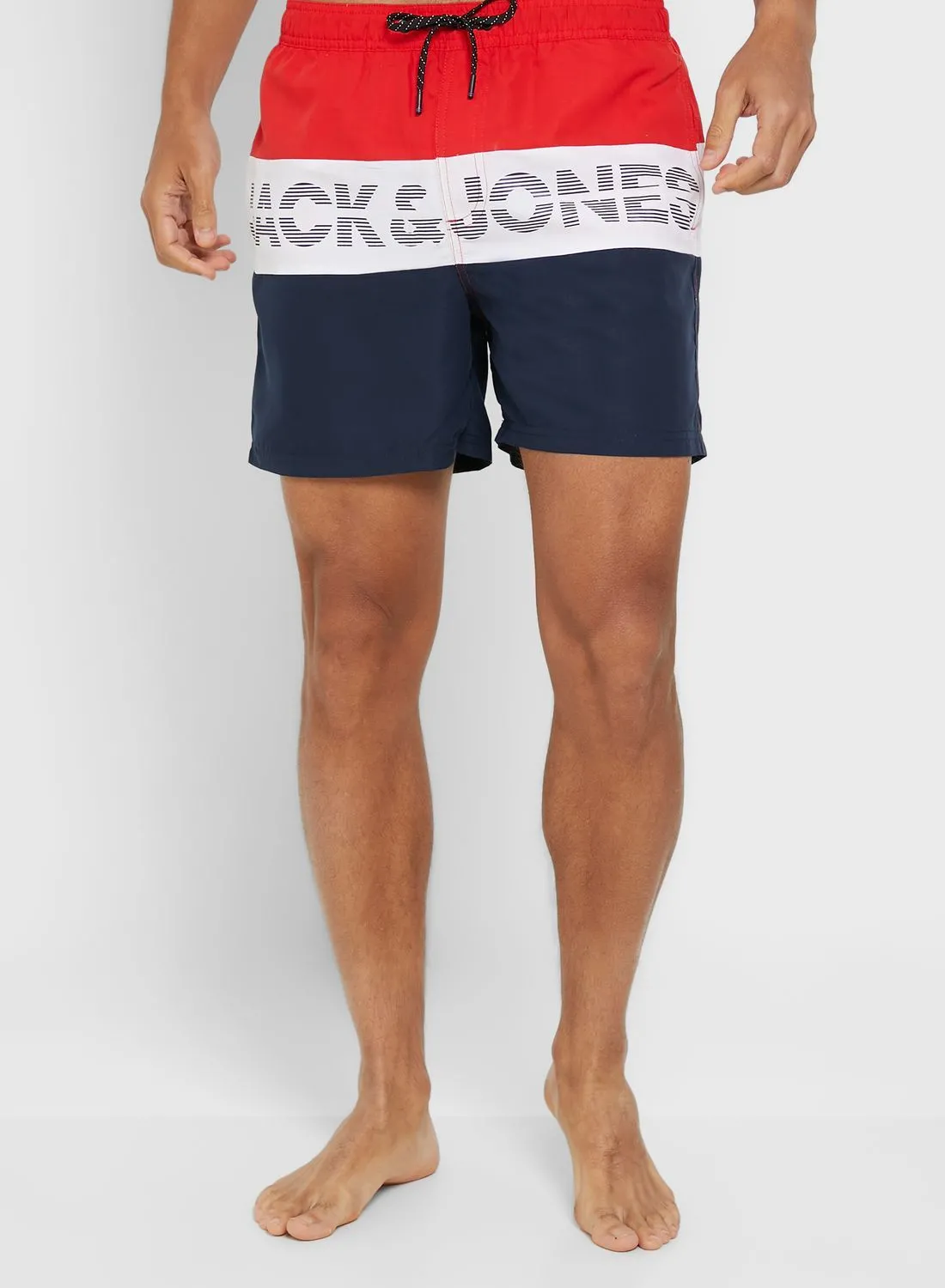 JACK & JONES Color Block Swim Shorts