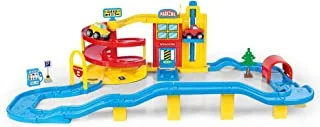 Dolu Big Garage Vehicle Toy with 2 Cars - For Ages 18+ Months - Multicolored