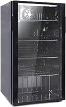 Baumatic 92 Liter Freestanding Refrigerator with Single Glass Door | Model No BMEFDG92BL with 2 Years Warranty