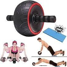 Exercise Ab Wheel Roller With Knee Pad, Best Fitness equipment For 6 Pack Abs And Core Workout, Perfect For Abdominal Exercise, Toning Abs, Chest, Arms, Waist, Strengthening Back, Shoulder Muscle