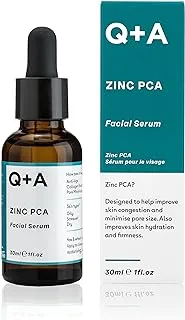 Q+A Zinc PCA Facial Serum. A face serum which minimizes pores and enhances cell turnover 30ml