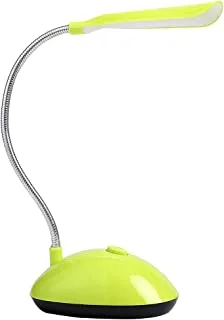 Lawazim Extendable Mini Desk Lamp-Green- Portable Flexible Adjustable Arm Compact Battery Eye-caring LED Table Lamp for Reading Study Task Kids Children in Dorm Room Home Office Bedside on Nightstands