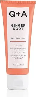 Q+A Ginger Root Daily Moisturizer. A calming face moisturizer packed with antioxidants. 75ml