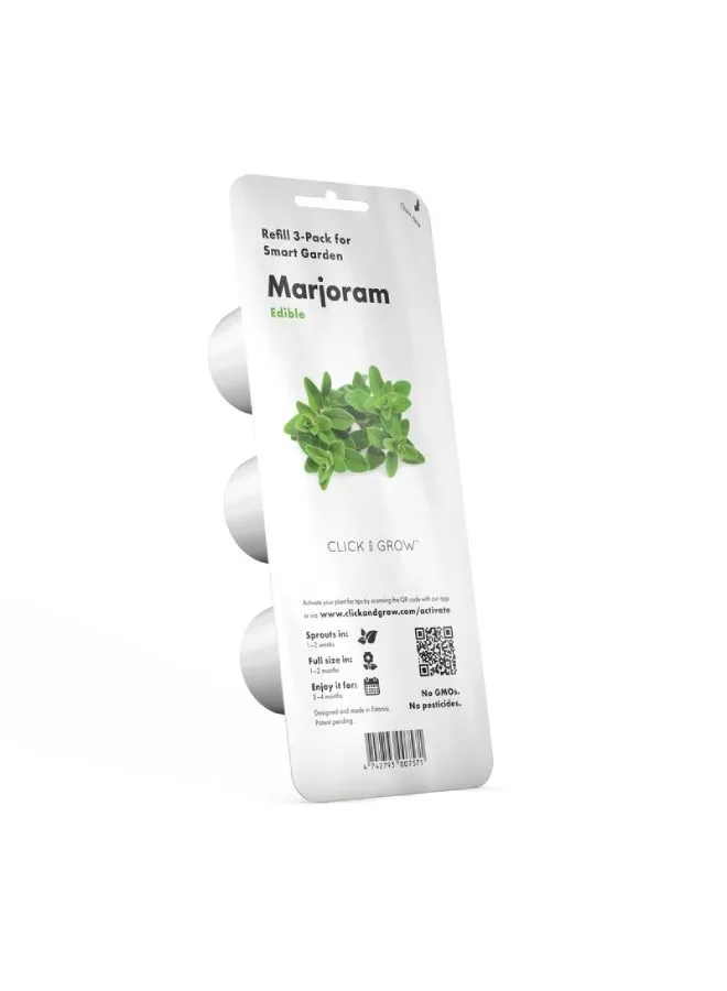 CLICK AND GROW 3 Pack Marjoram  Seeds