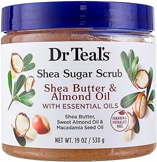 Dr Teal's Shea Sugar Exfoliating Body Scrub Shea Butter And Almond Oil 538g