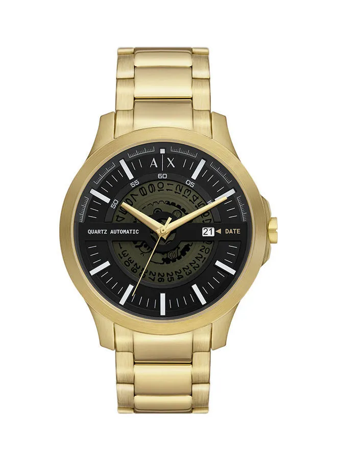 Armani Exchange Men's Analog Round Shape Stainless Steel Wrist Watch AX2443 46 mm