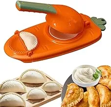 2 in 1 Dumpling Maker And Dough Presser, Dough Pressing And Wrapping Modern Dumpling Tool, Perfect For Making Qatayef, Fatayer, Wonton, Empanada, Pierogies, Ravioli And Much More, Convenient And Quick