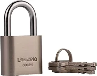 Lawazim Security Padlock with 3 keys 30mm | Key Outdoor Keyed Alike Padlock
