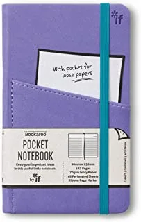 IF 43003 Standard Size Bookaroo Pocket Notebook, Lilac