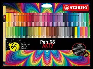 قلم ستابيلو بريميوم برأس لباد 68 ARTY - محفظة من 65-65 لون