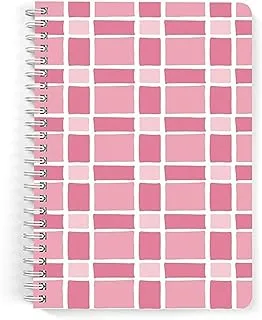 Lowha Carohat Pink 60 Sheets Spiral Notebook for School and Business, A5 Size