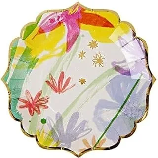Meri Meri Toot Sweet Painted Flowers Canape Plate