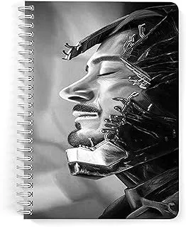 Lowha Iron Man Robert 60 Sheets Spiral Notebook for School or Business, A5 Size