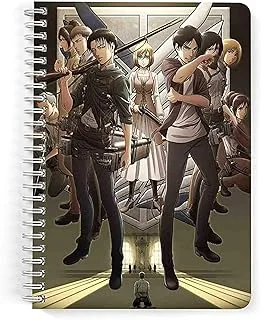 Lowha Attack in Titan 60 Sheets Spiral Notebook for School and Business, A5 Size