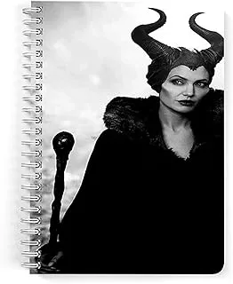 Lowha Maleficent Anglina 60 Sheets Spiral Notebook for School or Business, A5 Size