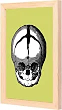 Lowha Skull Wall Art with Pan Wood Framed, 33 cm Length x 43 cm Width, Wooden