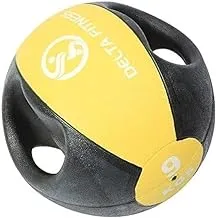 Delta Fitness 9 kg Medicine Wall Ball, Black/Yellow