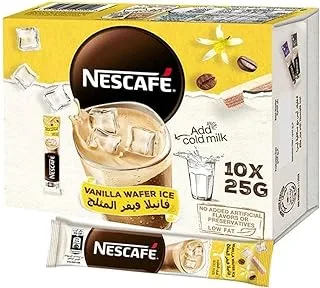 Nescafe Vanilla Wafer Ice Coffee Mix 25g (10 Sticks)