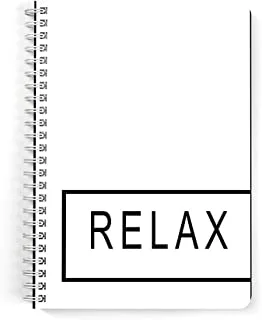 Lowha Relax 60 Sheets Spiral Notebook for School or Business, A5 Size