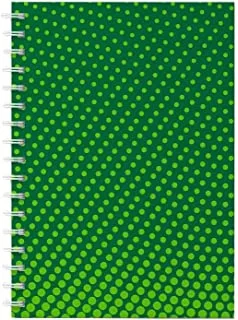Lowha Peace Green 60 Sheets Spiral Notebook for School or Business, A5 Size
