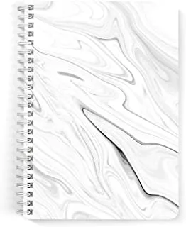 Lowha Marbile 4 60 Sheets Spiral Notebook for School or Business, A5 Size