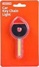 Lawazim Car Key Chain Light | Mini LED Keychain Flashlight | Bright Tiny Light | Pack of 10 Black bright led keychain flashlight | Batteries Included