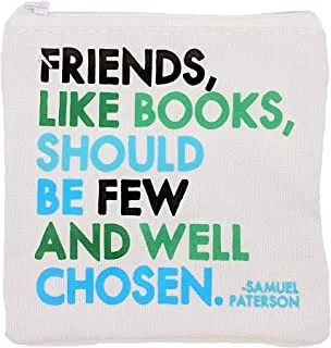 Quotable Friends Like Book Mini Pouch, Multicolor