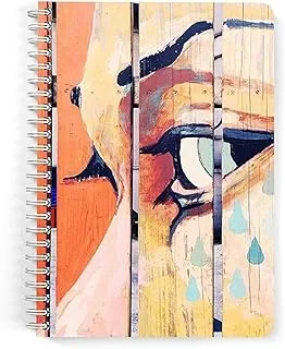 Lowha Paint Eye 60 Sheets Spiral Notebook for School or Business, A5 Size