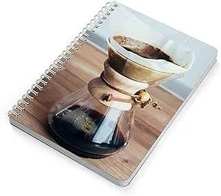 Lowha Chemex Filter Coffee 60 Sheets Spiral Notebook للمدرسة والأعمال ، مقاس A5