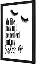 LOWHA My life my not be perfect Wall Art with Pan Wood framed Ready to hang for home, bed room, office living room Home decor hand made wooden color 23 x 33cm By LOWHA