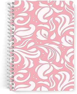 Lowha My Planner Pink 60 Sheets Spiral Notebook for School or Business, A5 Size