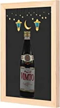 Lowha Vimto Wall Art with Pan Wood Framed, 33 cm Length x 43 cm Width, Wooden