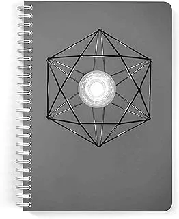 Lowha Pendant Light 60 Sheets Spiral Notebook for School or Business, A5 Size