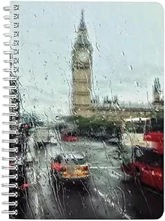 Lowha 2028885 Architecture Big Ben Buildings 60 Sheets Spiral Notebook for School and Business, A5 Size