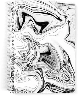 Lowha Marbile 5 60 Sheets Spiral Notebook for School or Business, A5 Size