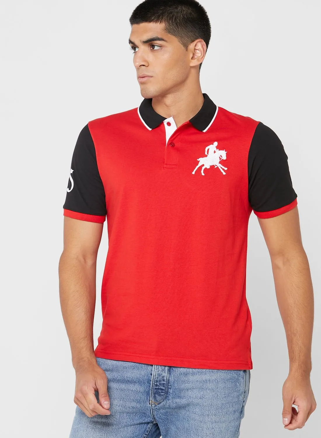 Seventy Five Colourblock Polo Shirt