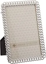 Lawrence Frames Eternity Rings Metal Picture Frame, 4 by 6-Inch, Silver