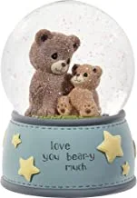 Precious Moments Bear Musical Snow Globe | Love You Bear-y Much Musical Resin/Glass Snow Globe Nursery Decor | Hand-Painted
