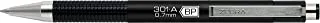 قلم حبر جاف Zebra F-301 ، قابل للسحب ، رفيع 0.7 مم ، حبر أسود ، فولاذ مقاوم للصدأ / برميل أسود ، عبوتان