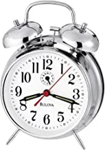 Bulova B8127 Bellman II Alarm Clock, Chrome