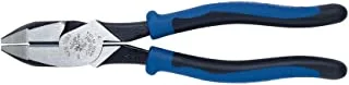 Klein Tools J2000-9NE Side Cutter Linemans Pliers, High Leverage 9-Inch Pliers Cut ACSR, Screws, ils, Wire