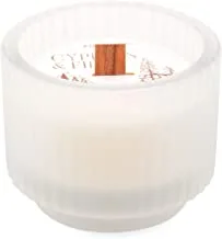 Paddywax Candles Cypress & Fir Holiday Collection Scented Candle, 5-Ounce, White Frosted, 5 Ounces