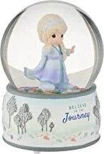 Precious Moments - Disney Frozen 2 Believe in The Journey Elsa Resin and Glass Musical Snow Globe - Collectible Décor, Birthday, Holiday Present, or Anniversary