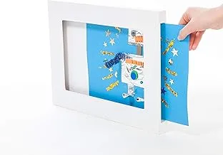 Articulate Gallery Single Children's Art Frame, 9 x 12’’, an award-winning slot sided picture frame for the instant display of 2D and 3D children’s artwork