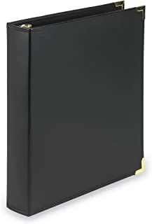 Samsill, SAM15150, Leatherlike Classic Collection Round Ring Binder, 1 Each, Black