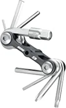 Topeak The Mini 9-Function Bicycle Tool - TT2409, Black/Silver, L x W x H ﻿﻿﻿﻿6.6 x 3.1 x 2cm / 2.6” x 1.2” x 0.8”