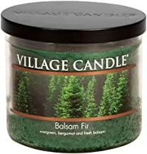 Village Candle Balsam Fir شمعة معطرة بوعاء متوسط ​​، 14 أونصة ، أخضر
